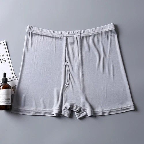 High Quality 100% Pure Silk Knit Men's Underwear Boxer Briefs Size L XL 2XL 3XL - Picture 22 of 22