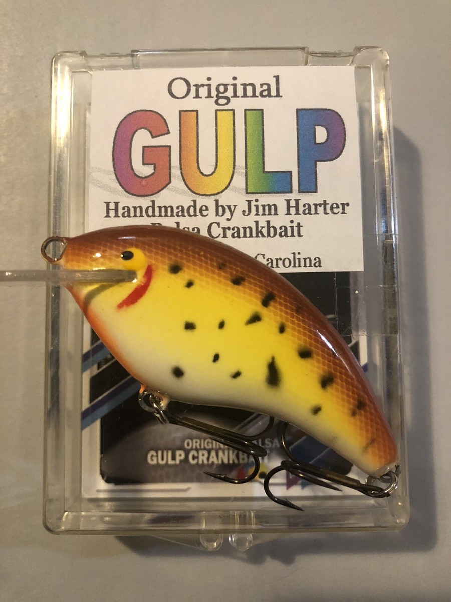 Vintage GULP Balsa Crankbait by Jim Harter Regular #40 Riddler The
