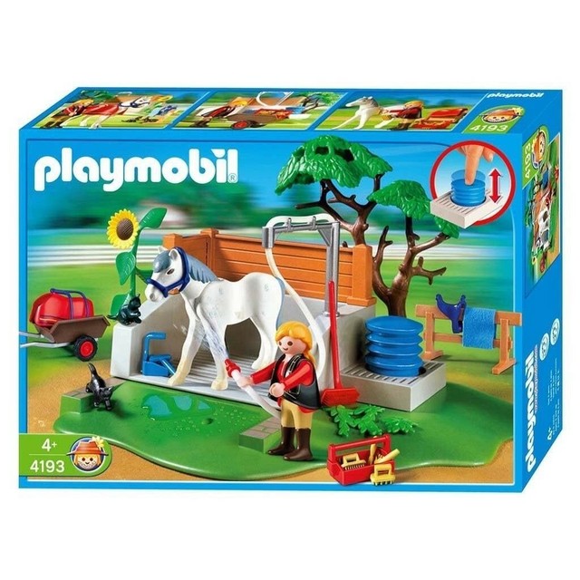 playmobil horse washing station