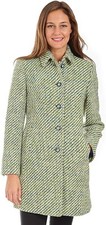 Donatella Women's Single Breasted Wool Walker Coat