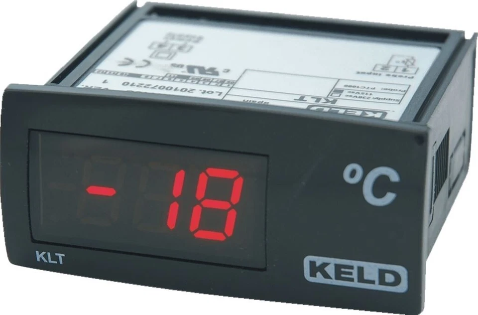 KELD - Thermometer, 1 NTC Probe Input, Red Digi - KLT01-NR230C
