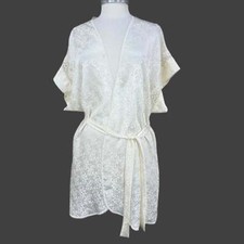 VTG Lucie Ann Satin  Lace Robe Size Medium USA