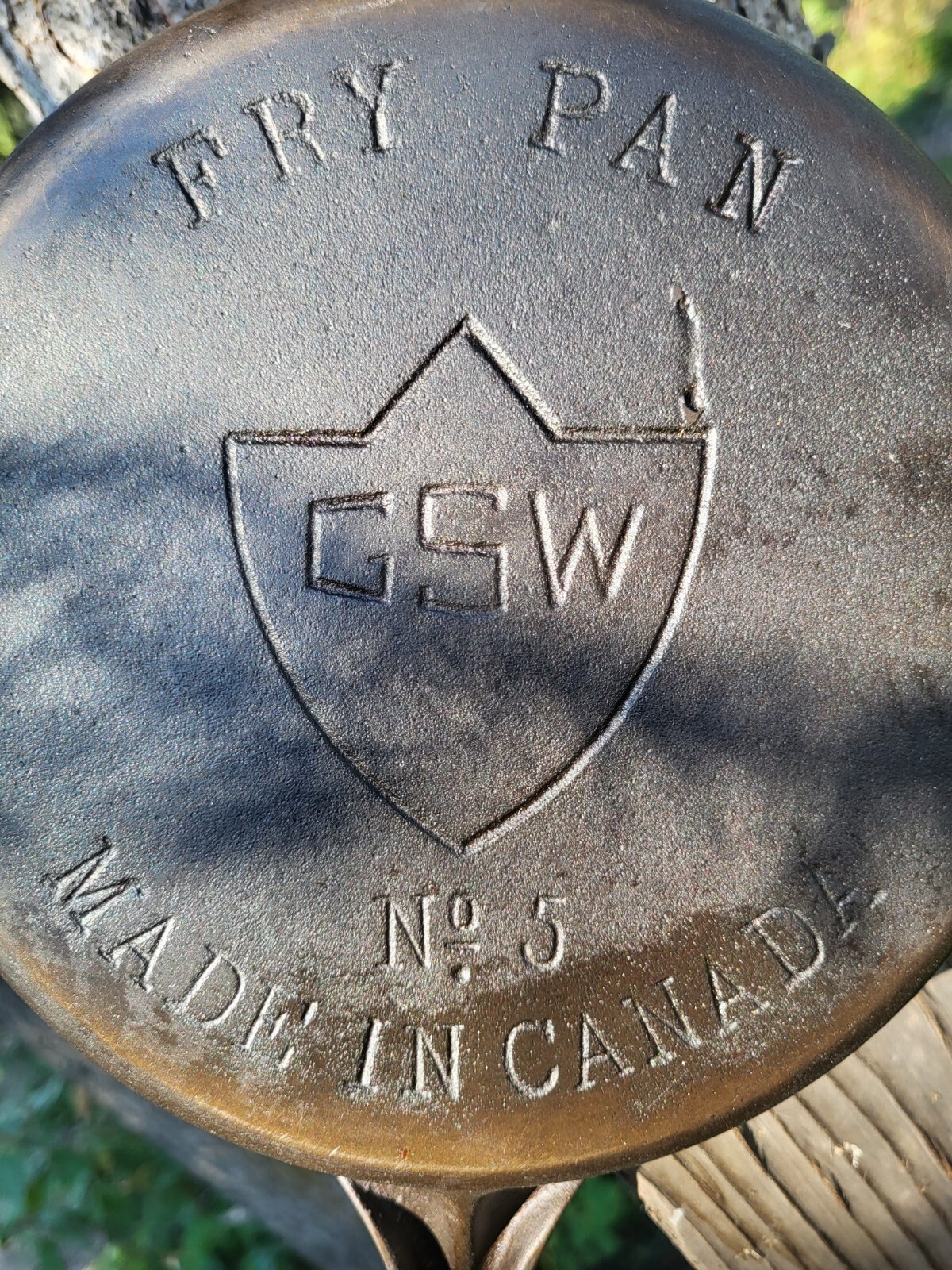 Very Rare GSW Xmarked 5 cast Iron Skillet General Steel Wares Made By