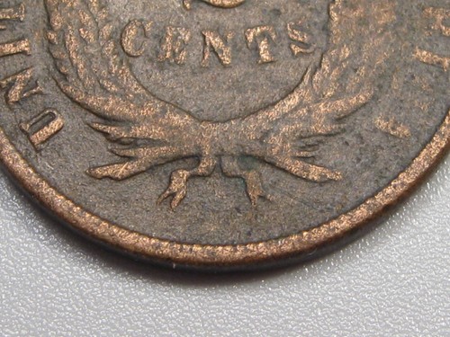 Civil War ERA 1865 US 2¢ Two Cent Piece. #19 - Picture 6 of 7