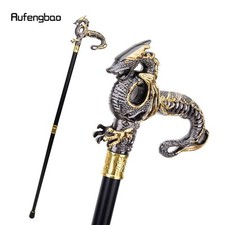 Gold Black Luxury Dragon Walking Cane Fashion Decorative Walking Stick