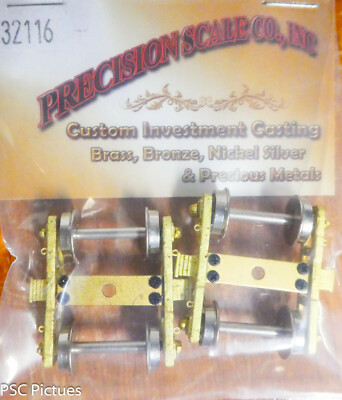 Precision Scale HO #32116 (Built) Trucks, Commonwealth Light Weight 4-Wheel (Br