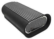 Black Aluminum Hilborn Style Finned Air Scoop Singledual 4 Barrel Carburetor