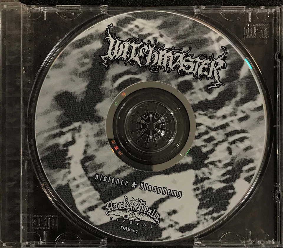 Witchmaster ‎– Violence & Blasphemy CD 2002 Dark Realm Records ‎– DRR007 - Imagem 3 de 3