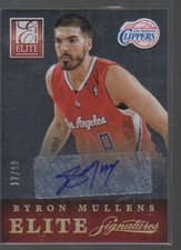 BYRON MULLENS 2013-14  PANINI ELITE ELITE SIGNATURES  AUTO CARD #27  /99