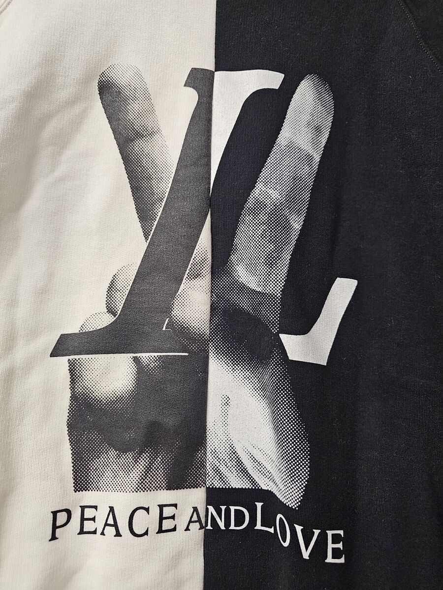 Rare Brand New Louis Vuitton Peace and Love Sweatshirt From Rare Brand New Louis Vuitton Peace and Love Sweatshirt From