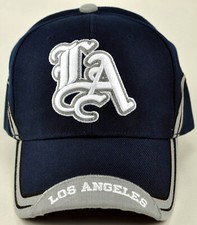 NEW LA LOS ANGELES CITY LA CAP HAT A1 NAVY GRAY