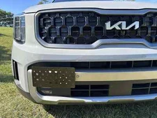 Front Bumper Tow Hook License Plate Mount Bracket For KIA Telluride 2023-2025