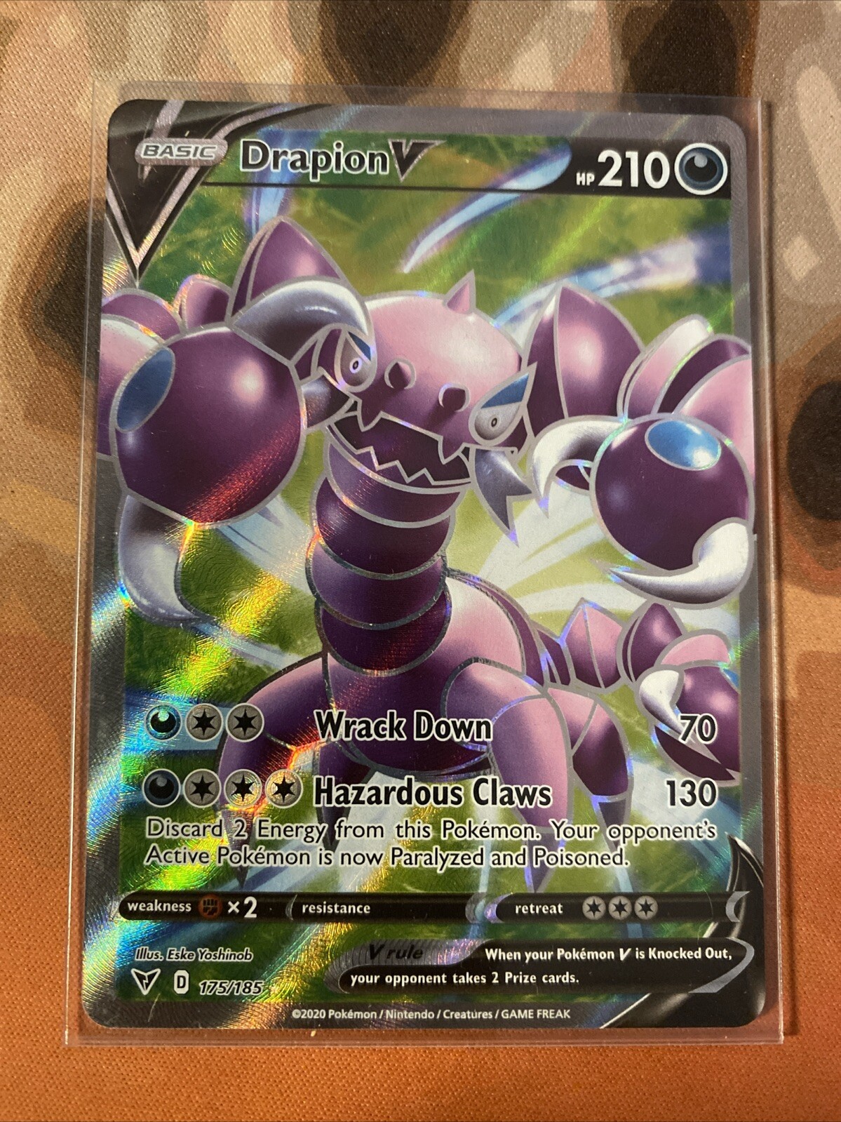 Drapion V (Full Art) 175/185 Pokemon Vivid Voltage NM Pack Fresh
