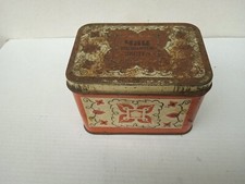 RARA E VECCHIA SCATOLA DI LATTA CONTENEVA TABACCO JAU - LEGGI
