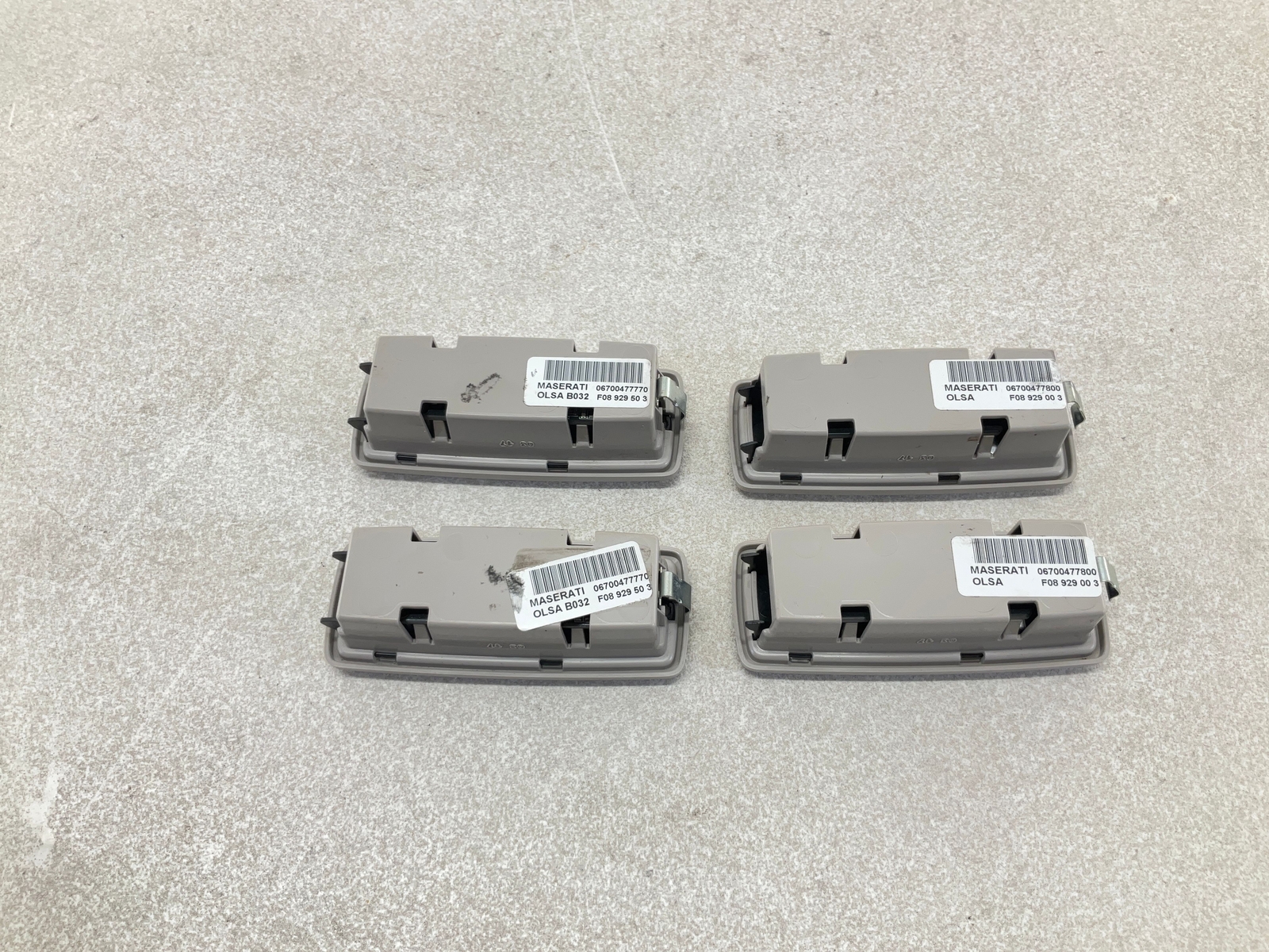 17-20 MASERATI Levante Front & Rear Interior Roof Dome Light Lamp Set Of 4 CM
