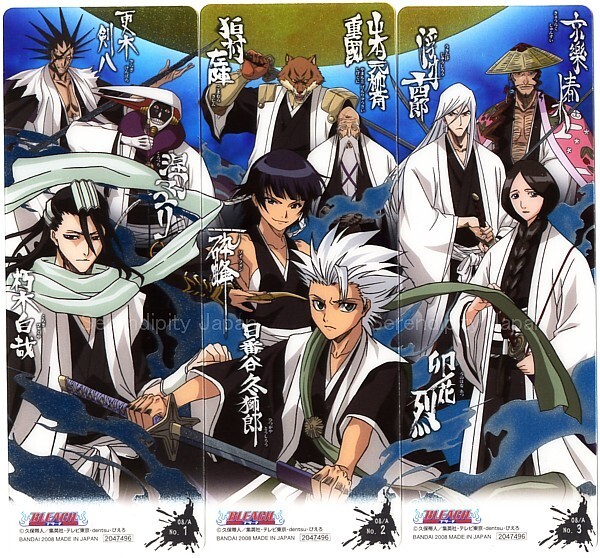 死神 BLEACH BLEACH / the Gotei 13 Captain/ Set of 3 cards / Card Gum The