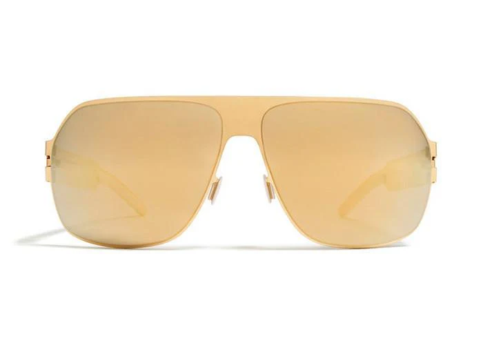 Mykita Bernhard Willhelm Xaver F9 Gold Flash Sunglasses | eBay