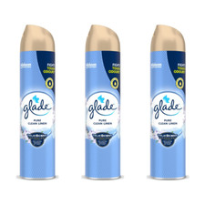 Image of Glade Aerosol Air Freshener 5in1 Clean Linen 300ml x 3