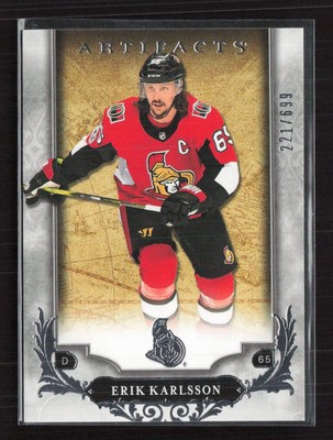 2018-19 Upper Deck Artifacts #103 Erik Karlsson #/699 Ottawa Senators (J)