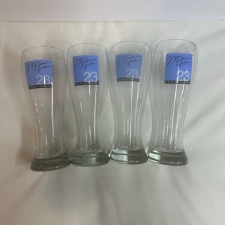 Michael Jordan Clear Mohegan Sun Sportcafe Beer Glass Lot Of 4