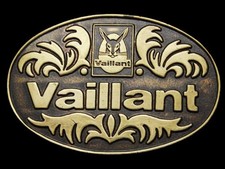 JB23154 VINTAGE 1970s  VALILLANT INTERNATIONAL  SOLID BRASS BELT BUCKLE