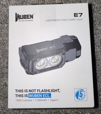 WUBEN E7 Flashlight with Sensor Brand New Rechargeable Compact EDC Light