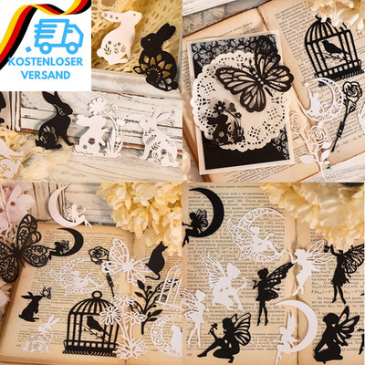 Scrapbooking Spitze Papier 80 Stücke Dekoratives Spitzenpapier Hohle Spitze Spit