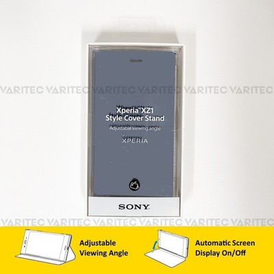 Original Sony Style Cover Wallet Flip Folio Book Case für Xperia XZ1 Stand Case
