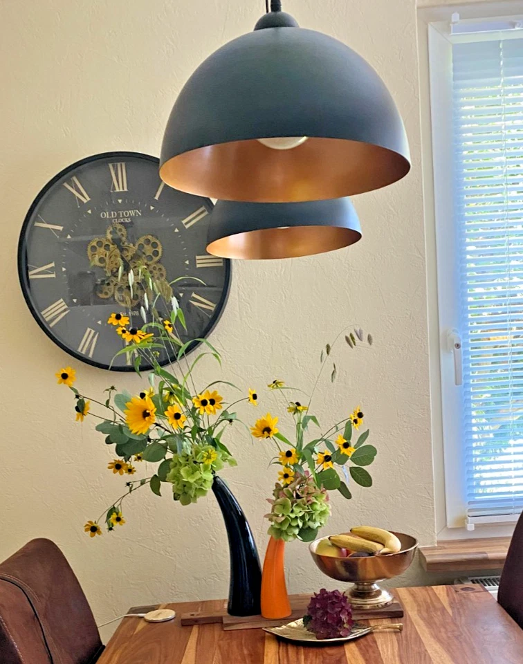  Tiziano Solifleur gebogene Blumenvase Designervase 24 cm hoch orange Art Deko   - Bild 4 von 4