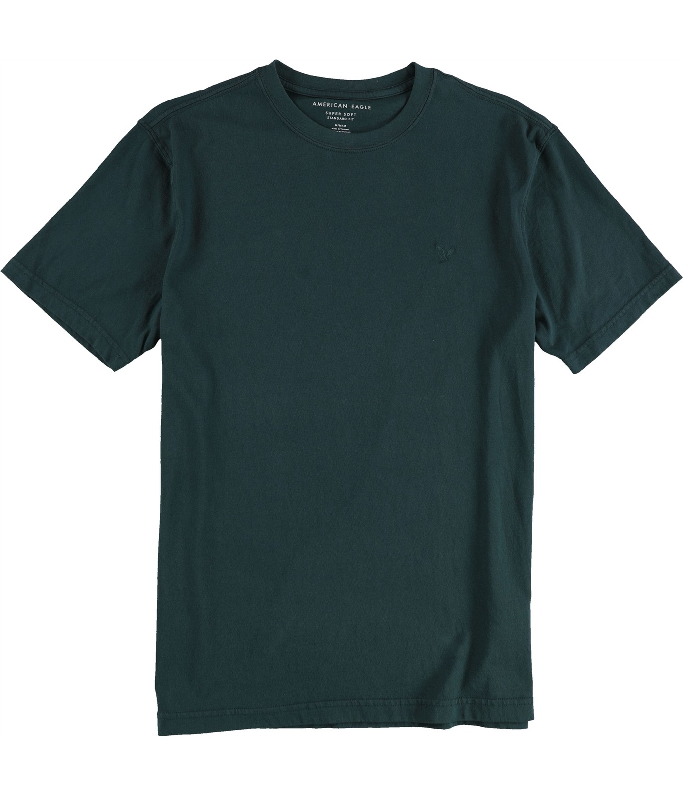 American Eagle Mens Solid Basic T-Shirt, Green, M… - image 1