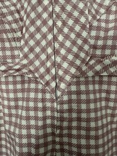 Handmade 1930s/1940s Style Checkered Dress With Exquisite Details Size XS/S