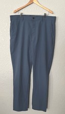 Banana Republic Pants Men's Size 40x34 Flat Front Chino Blue Slim Fit Stretch