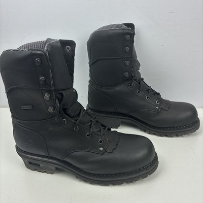 Georgia Boot Co 9  ASTM Waterproof Leather Logger Boots Mens Size 12W EH GB00238