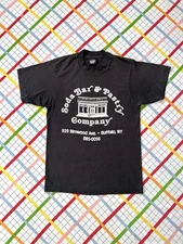 VTG BUFFALO NY Screen Stars Best T Shirt S Ice Cream Soda Bar Retro Graphic Tee