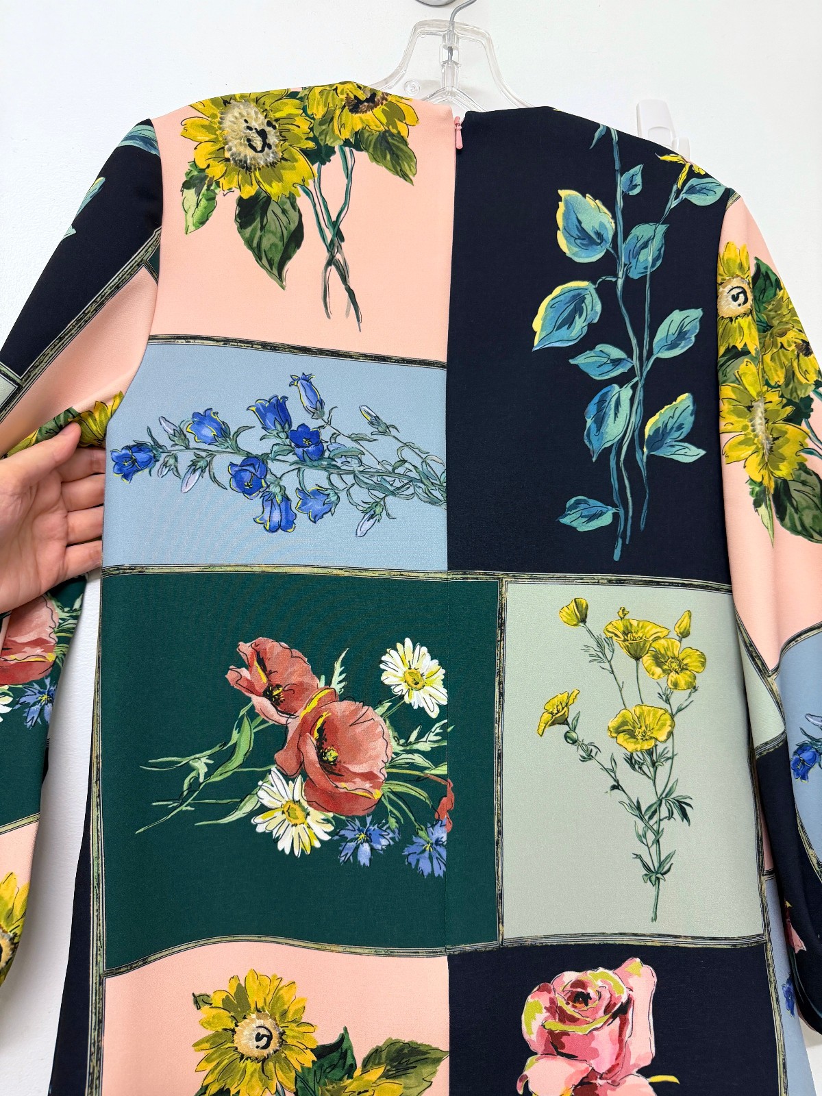 Lela Rose Floral Portrait Patchwork Print Balloon… - image 11