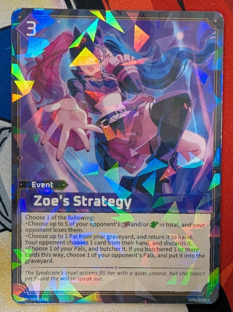 ゾーイ Pal Month COLLECTIBLE 2000 JUNE Zoe's Strategy EBP01-095 RR Double Rare Palworld Dawn of Palpagos