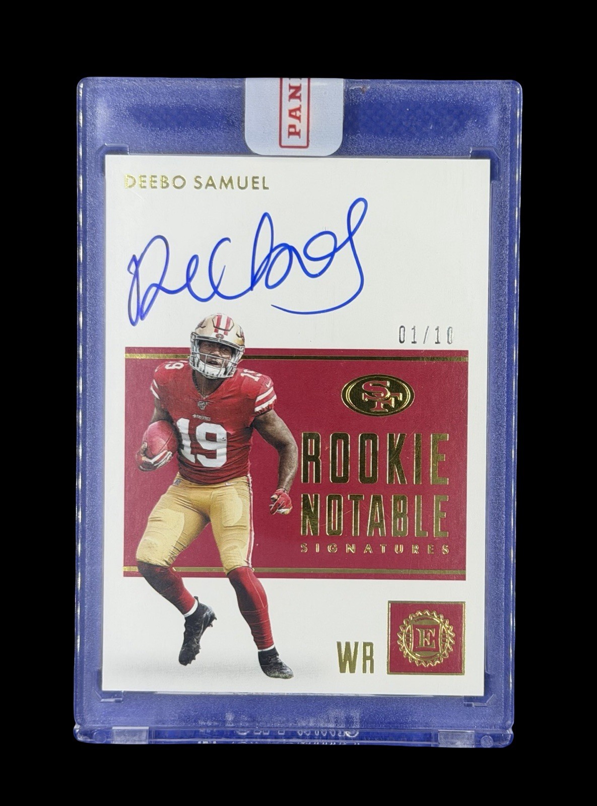 Deebo Samuel Panini Encased Rookie Notable Signatures #DSA Base