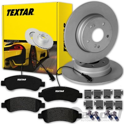 TEXTAR BREMSSCHEIBEN + BELÄGE HINTEN für FIAT DUCATO + JUMPER + BOXER 250