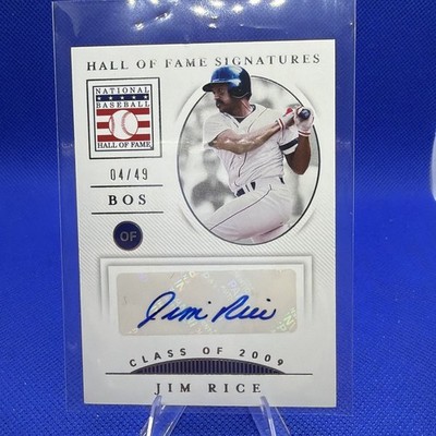2021 Panini National Treasures - Hall of Fame Signatures Jim Rice #HOFS-JR...