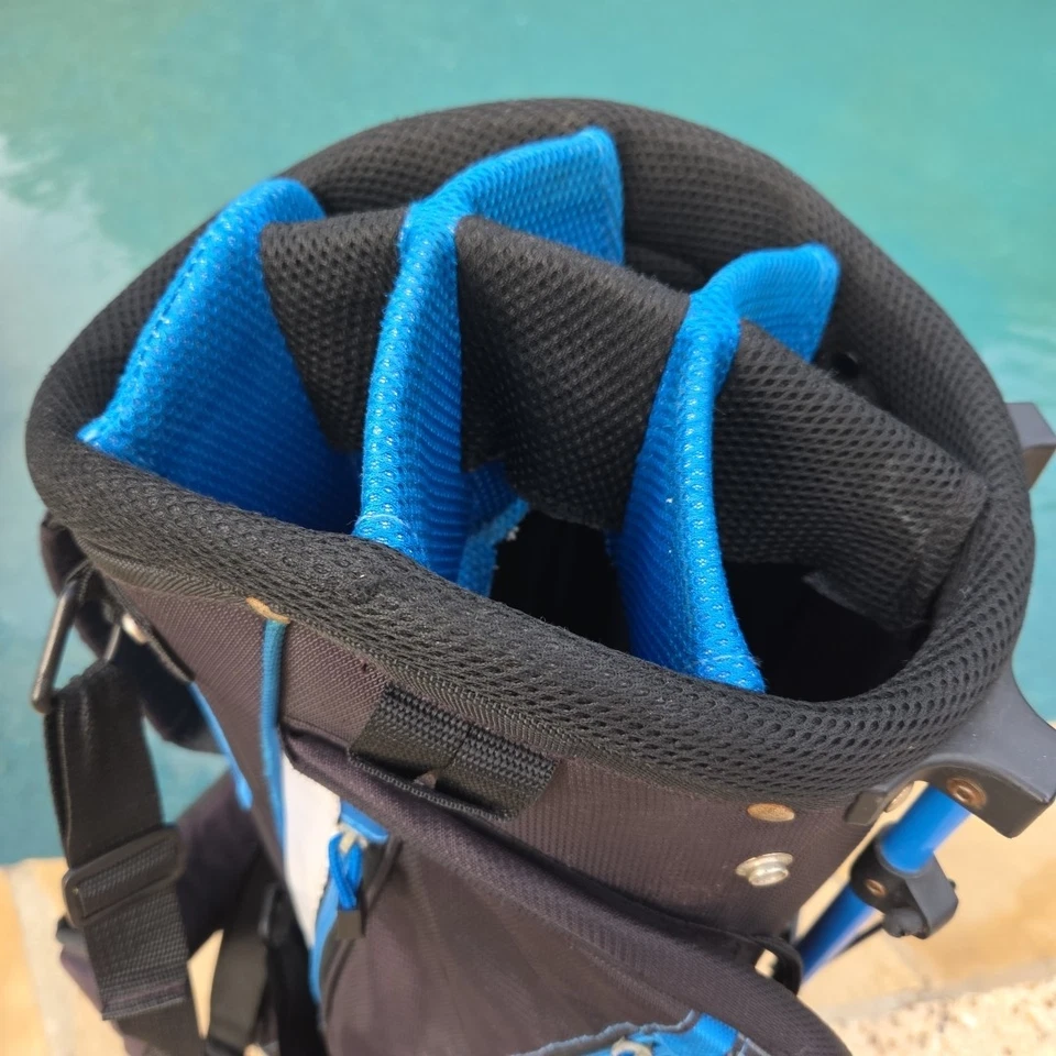 Bolsa de transporte de domingo con soporte de golf Callaway Strata azul divisor de 7 vías 6 bolsillos sin cubierta Foto 2 de 4