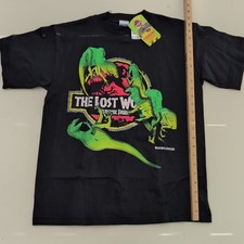 1996 Jurassic Park The Lost World T-shirt Raptors Attack Logo Kids Xlarge NWT