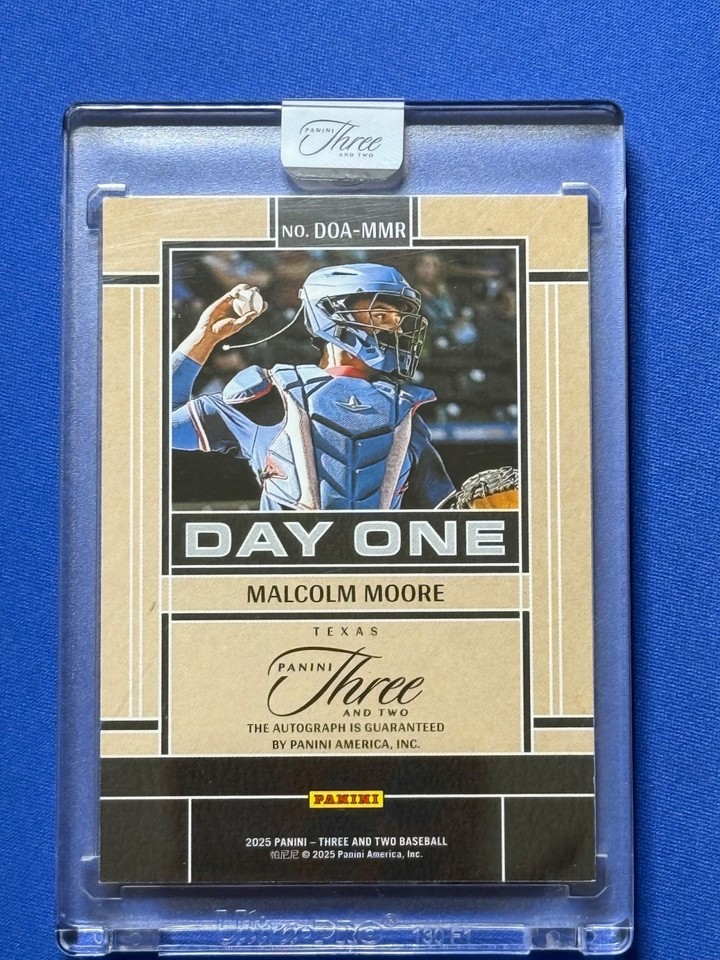 2025 Panini Three and Two - Malcolm Moore #DOA-MMR Day One Autograph 02 ...