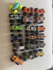 Lot of 16 Miscellaneous Hot Wheels 1/64 Scale Monster Jam Monster Trucks.