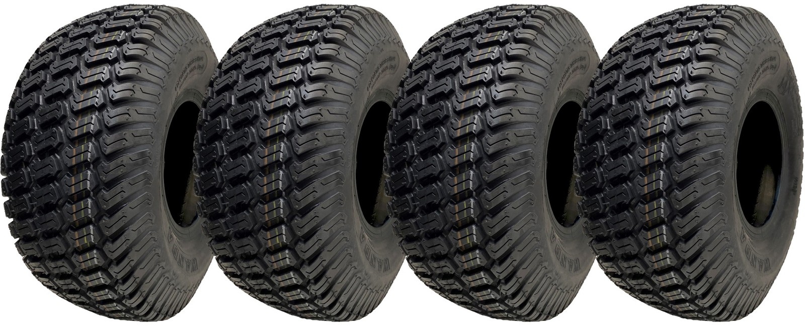 15x6.00-6 Lawnmower Grass Tyres Turf Ride On Mower Tubeless P332 4ply (Set of 4)