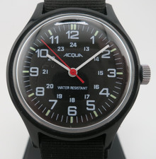 Orologio meccanico vintage Acqua by Timex Camper tutto nero