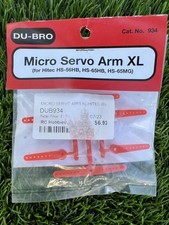 Dubro Products - XL Micro Servo Arm for Hitec & More Made in USA Brand New
