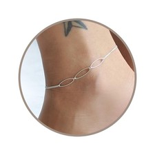 Annika Bella Boho Karma Link Anklet 925 Silver Chain Beach Leg Jewelry Gift f...