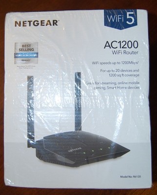Model #6120, Netgear AC1200 Wifi Router w/ Wifi Speeds Up To 1200Mbps New In Box