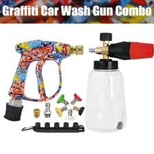 Graffiti Pressure Washer Short Gun w/ 5 Quick Release Spray Nozzle Tips M22-14mm