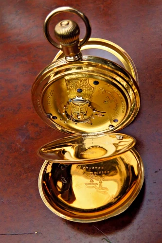 1883 American Waltham Watch Co 130g 14K Gold Fill Pocket Watch s18 Exc Working